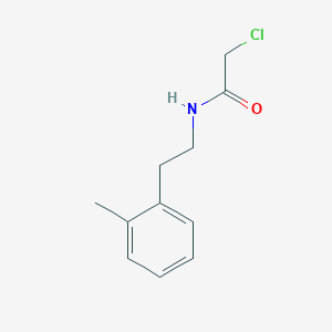 molecular formula C11H14ClNO B134326 2-氯-N-[2-(2-甲苯基)乙基]乙酰胺 CAS No. 141463-66-3