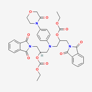 Diethyl (((4-(3-Oxomorpholino)phenyl)azanediyl)bis(1-(1,3-dioxoisoindolin-2-yl)propane-3,2-diyl)) dicarbonate