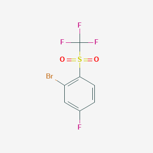 2-Bromo-4-fluoro-1-(trifluoromethylsulfonyl)benzene