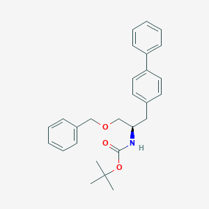 1,1-Dimethylethyl Ester-N-[(1R)-1-([1,1'-biphenyl]-4-ylmethyl)-2-(phenylmethoxy)ethyl] Carbamic Acid