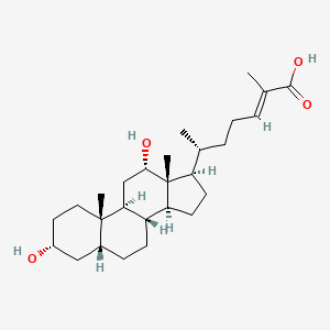 3alpha,12alpha-Dihydroxy-5beta-cholest-24-en-26-oic acid