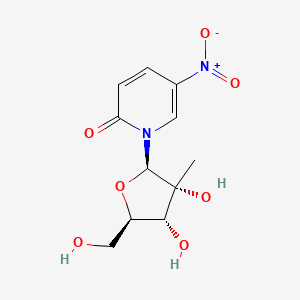 1-((2R,3R,4R,5R)-3,4-Dihydroxy-5-(hydroxymethyl)-3-methyltetrahydrofuran-2-yl)-5-nitropyridin-2(1H)-one