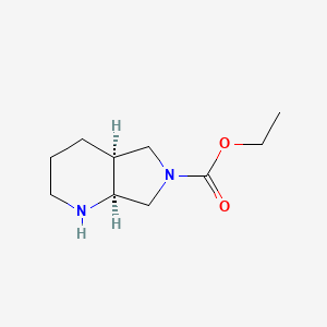 ethyl (4aS,7aS)-1,2,3,4,4a,5,7,7a-octahydropyrrolo[3,4-b]pyridine-6-carboxylate