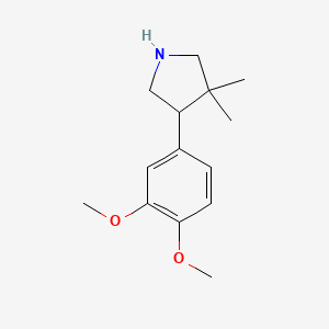 4-(3,4-Dimethoxyphenyl)-3,3-dimethylpyrrolidine