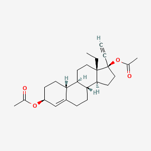 molecular formula C25H34O4 B13433171 Levonorgestrel-3,17-diacetate 