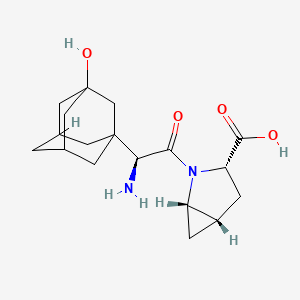 (1S,3S,5S)-2-[(2S)-2-amino-2-(3-hydroxy-1-adamantyl)acetyl]-2-azabicyclo[3.1.0]hexane-3-carboxylic acid