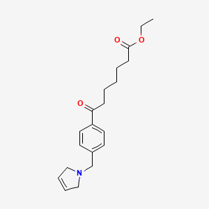 Ethyl 7-oxo-7-[4-(3-pyrrolinomethyl)phenyl]heptanoate