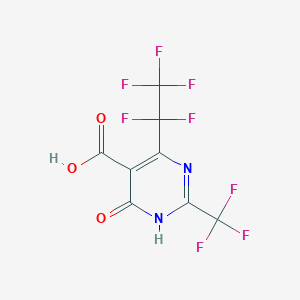 6-oxo-4-(1,1,2,2,2-pentafluoroethyl)-2-(trifluoromethyl)-1H-pyrimidine-5-carboxylic acid