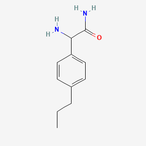 2-amino-2-(4-propylphenyl)acetamide