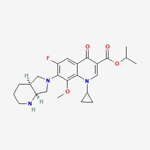 molecular formula C24H30FN3O4 B13433260 Moxifloxacin Isopropyl Ester 