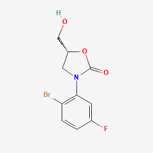 (R)-3-(2-Bromo-5-fluorophenyl)-5-(hydroxymethyl)oxazolidin-2-one