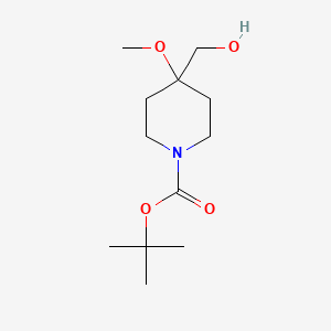 B1343342 Tert-butyl 4-(hydroxymethyl)-4-methoxypiperidine-1-carboxylate CAS No. 239073-94-0