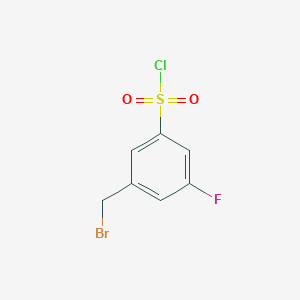 3-(Bromomethyl)-5-fluorobenzenesulphonyl chloride