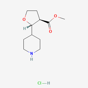 methyl (2S,3R)-2-piperidin-4-yloxolane-3-carboxylate;hydrochloride