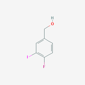 molecular formula C7H6FIO B1343354 (4-氟-3-碘苯基)甲醇 CAS No. 227609-87-2