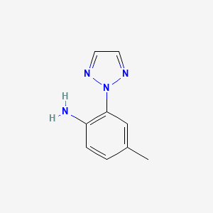 4-methyl-2-(2H-1,2,3-triazol-2-yl)aniline