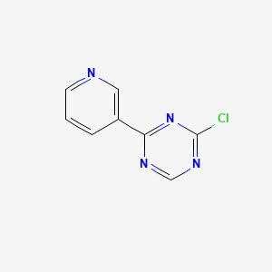 B1343368 2-Chloro-4-pyridin-3-yl-1,3,5-triazine CAS No. 1053656-03-3