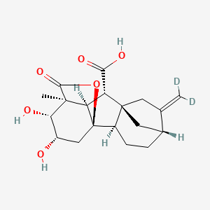 (1R,2R,5R,8R,9S,10R,11S,12R,13S)-6-(dideuteriomethylidene)-12,13-dihydroxy-11-methyl-16-oxo-15-oxapentacyclo[9.3.2.15,8.01,10.02,8]heptadecane-9-carboxylic acid