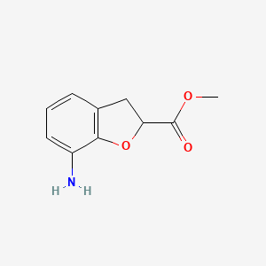 molecular formula C10H11NO3 B1343379 7-氨基-2,3-二氢苯并呋喃-2-羧酸甲酯 CAS No. 847948-99-6