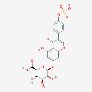 (2S,3S,4S,5R,6S)-3,4,5-trihydroxy-6-[5-hydroxy-4-oxo-3-(4-sulfooxyphenyl)chromen-7-yl]oxyoxane-2-carboxylic acid