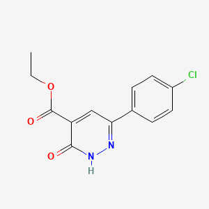 Ethyl 6-(4-chlorophenyl)-3-oxo-2,3-dihydropyridazine-4-carboxylate