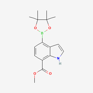 Methyl 4-(4,4,5,5-tetramethyl-1,3,2-dioxaborolan-2-yl)-1H-indole-7-carboxylate