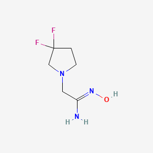 (Z)-2-(3,3-difluoropyrrolidin-1-yl)-N'-hydroxyacetimidamide