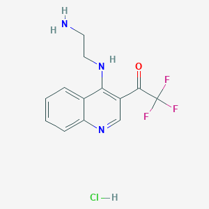 1-(4-((2-Aminoethyl)amino)quinolin-3-yl)-2,2,2-trifluoroethanone hydrochloride