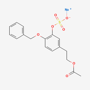 4-O-Benzyl-3-hydroxy Tyrosol a-Acetate-3-Sulfate Sodium Salt