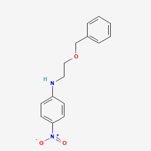 4-nitro-N-(2-phenylmethoxyethyl)aniline