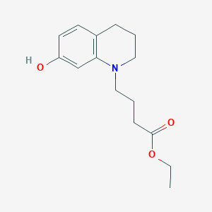 3,4-Dihydro-7-hydroxy-1(2H)-quinolinebutanoic Acid Ethyl Ester