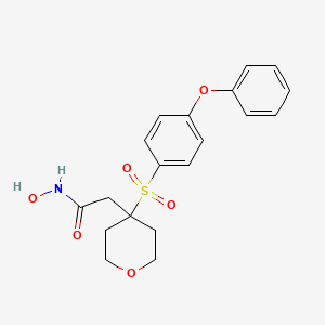 n-Hydroxy-2-[4-(4-phenoxy-benzenesulfonyl)-tetrahydro-pyran-4-yl]-acetamide