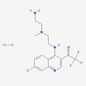 1-(4-((2-((2-Aminoethyl)(methyl)amino)ethyl)amino)-7-chloroquinolin-3-yl)-2,2,2-trifluoroethanone hydrochloride