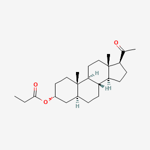 molecular formula C24H38O3 B13433948 3-(1-Oxopropoxy)-pregnan-20-one 