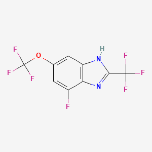 4-Fluoro-6-(trifluoromethoxy)-2-(trifluoromethyl)-1H-benzimidazole