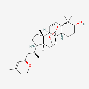 (1S,4R,5R,8R,9S,12R,13R,16R,19R)-19-methoxy-8-[(2S,4R)-4-methoxy-6-methylhept-5-en-2-yl]-5,9,17,17-tetramethyl-18-oxapentacyclo[10.5.2.01,13.04,12.05,9]nonadec-2-en-16-ol