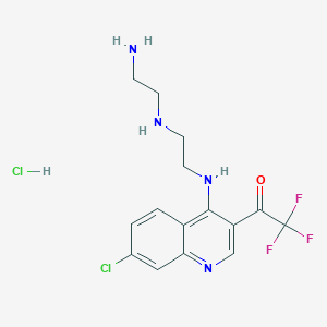 1-(4-((2-((2-Aminoethyl)amino)ethyl)amino)-7-chloroquinolin-3-yl)-2,2,2-trifluoroethanone hydrochloride