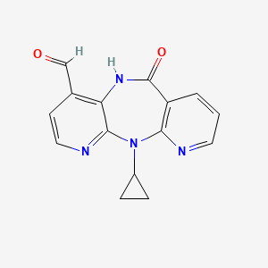 2-cyclopropyl-10-oxo-2,4,9,15-tetrazatricyclo[9.4.0.03,8]pentadeca-1(11),3,5,7,12,14-hexaene-7-carbaldehyde