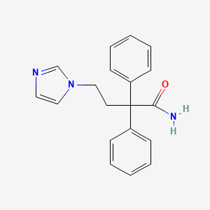 4-Imidazol-1-yl-2,2-diphenylbutanamide