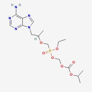 [1-(6-Aminopurin-9-yl)propan-2-yloxymethyl-ethoxyphosphoryl]oxymethyl propan-2-yl carbonate