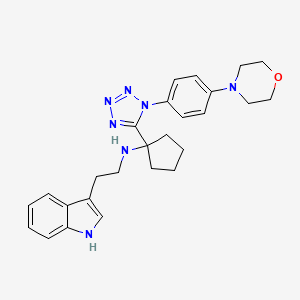 N-[1-[1-[4-(4-Morpholinyl)phenyl]-1H-tetrazol-5-yl]cyclopentyl]-1H-indole-3-ethanamine