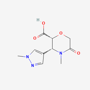 Rac-(2r,3r)-4-methyl-3-(1-methyl-1h-pyrazol-4-yl)-5-oxomorpholine-2-carboxylic acid