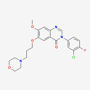 molecular formula C22H23ClFN3O4 B13434355 Gefitinib Impurity 15 