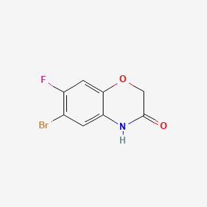 B1343446 6-Bromo-7-fluoro-2,4-dihydro-1,4-benzoxazin-3-one CAS No. 355423-58-4