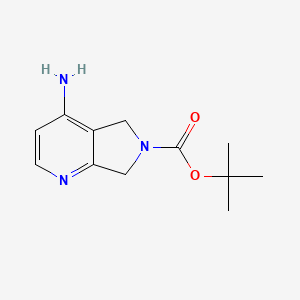 tert-butyl4-amino-5H,6H,7H-pyrrolo[3,4-b]pyridine-6-carboxylate