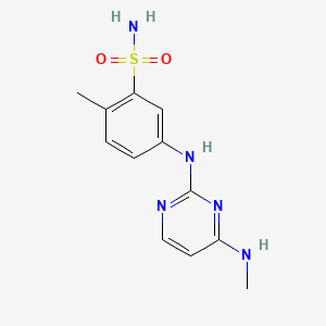 2-Methyl-5-((4-(methylamino)pyrimidin-2-yl)amino)benzenesulfonamide