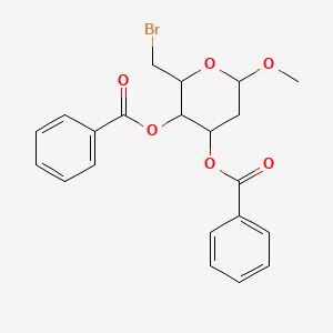 [3-Benzoyloxy-2-(bromomethyl)-6-methoxyoxan-4-yl] benzoate