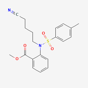 Methyl 2-(N-(4-cyanobutyl)-4-methylphenylsulfonamido)benzoate