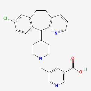 5-[[4-(13-Chloro-4-azatricyclo[9.4.0.03,8]pentadeca-1(11),3(8),4,6,12,14-hexaen-2-ylidene)piperidin-1-yl]methyl]pyridine-3-carboxylic acid