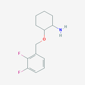 molecular formula C13H17F2NO B13434543 2-((2,3-Difluorobenzyl)oxy)cyclohexanamine 